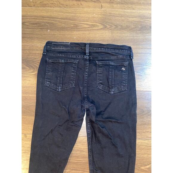 Rag & Bone Distressed Skinny Jeans Women’s Size 28 Dark Wash Stretch Denim - Picture 2 of 13